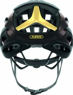 Abus AirBraker Black Gold L 59-61 Cm Helm -Rennrad Verkaufsgeschäft abus airbreaker black gold 2 14543 2 14544 2