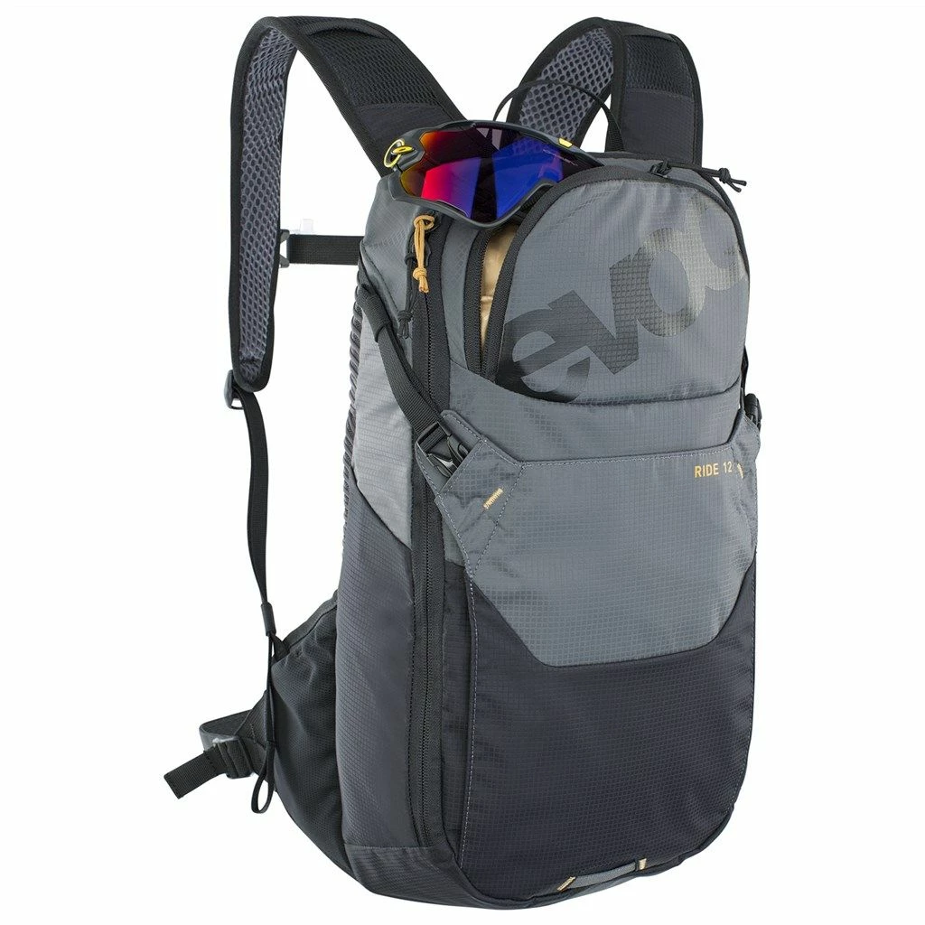 Evoc Ride 12 Rucksack Inkl. 2l Trinkblase Carbon Grey/black 2 Evoc Ride 12 Rucksack Inkl. 2l Trinkblase Carbon Grey/black – Bild 2