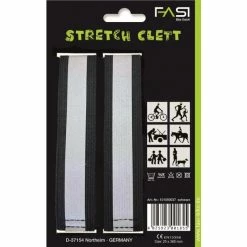 FASI Strech-Clett Reflexband Schwarz